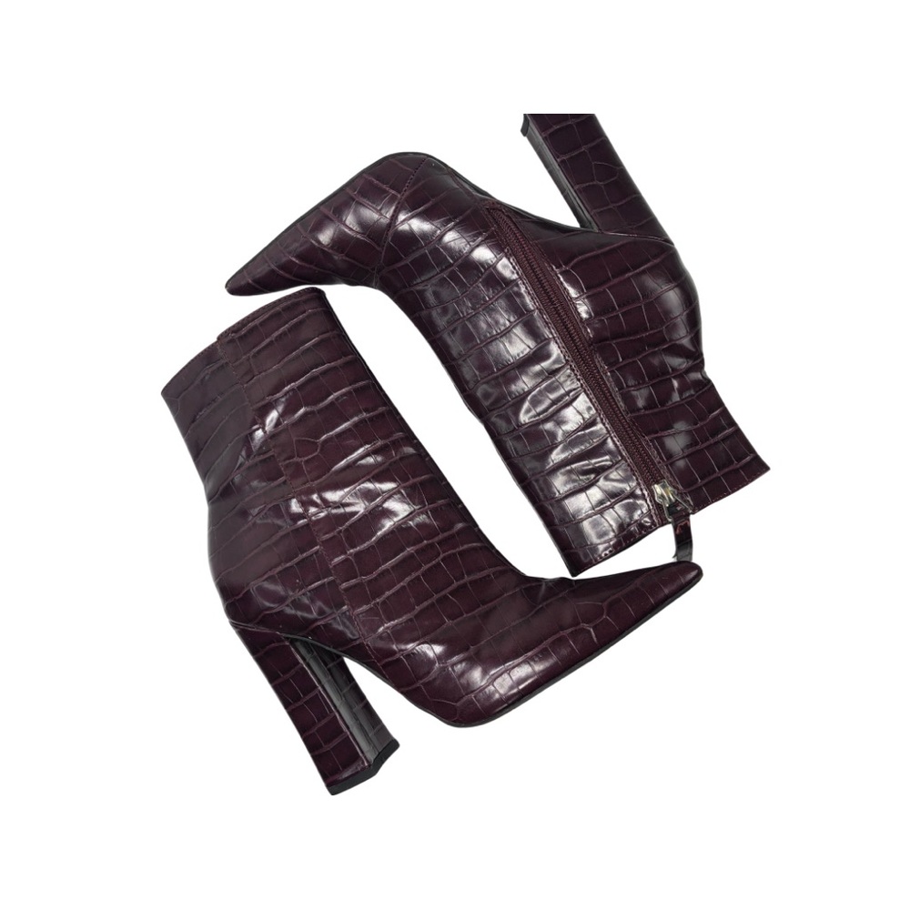 TopShop - Deep Burgundy Ankle Boots: Size 6.5
